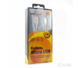 Кабель USB - microUSB Cablexpert CC-G-mUSB01Gd-1M, 1m, золотой