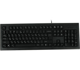 Проводной набор, клавиатура + мышь, A4Tech KR-8520D, черный