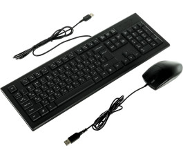 Проводной набор, клавиатура + мышь, A4Tech KR-8520D, черный