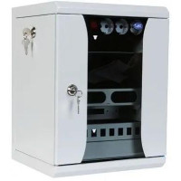 Шкаф коммутационный ЦМО ШРН-8.255-10 настенный 8U 320x305мм пер.дв.стекл серый