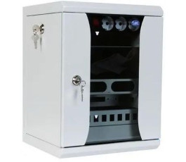Шкаф коммутационный ЦМО ШРН-8.255-10 настенный 8U 320x305мм пер.дв.стекл серый