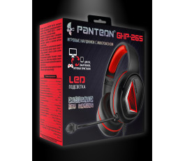 Гарнитура игровая PANTEON GHP-265 чёрно-красная