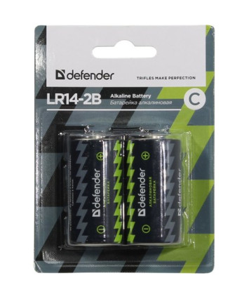 Батарейка Defender LR14-2B С 2шт