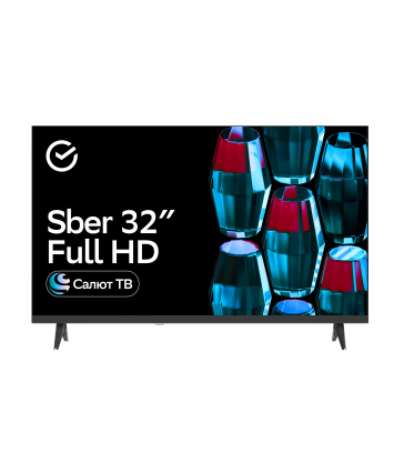 Телевизор 32" Sber SDX 32F2139 черный