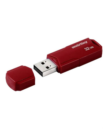 Флеш накопитель 32Gb USB 2.0 SmartBuy CLUE Burgundy (SB32GBCLU-BG)