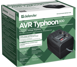 Стабилизатор напряжения Defender AVR Typhoon 600