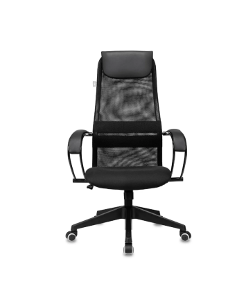 Кресло руководителя Бюрократ CH-607 TW-01 черный, сетка/ткань c подголов. крестовина  пластик