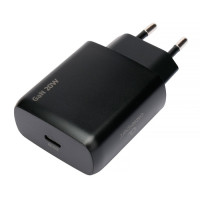 Универсальное СЗУ Cablexpert MP3A-PC-60 20Вт GaN, 3А, QC4.0/PD, 1xType-C, черный
