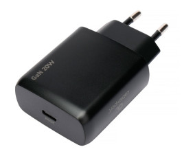 Универсальное СЗУ Cablexpert MP3A-PC-60 20Вт GaN, 3А, QC4.0/PD, 1xType-C, черный