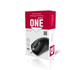 Мышь проводная Smartbuy ONE 215-K, USB, черный