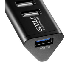 USB-концентратор Ginzzu GR-315UAB (1 порт USB 3.0 + 6 портов USB 2.0, БП 2 порта USB, 5V, 2.1A )