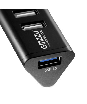 USB-концентратор Ginzzu GR-315UAB (1 порт USB 3.0 + 6 портов USB 2.0, БП 2 порта USB, 5V, 2.1A )