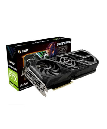 Видеокарта nVidia PCI-E 4.0 10Gb GeForce RTX3080 Palit GamingPro (LHR)