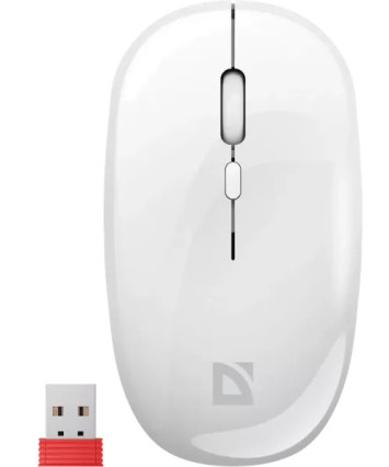 Мышь беспроводная Defender Calessa MB-252, 2.4G+BT, белый