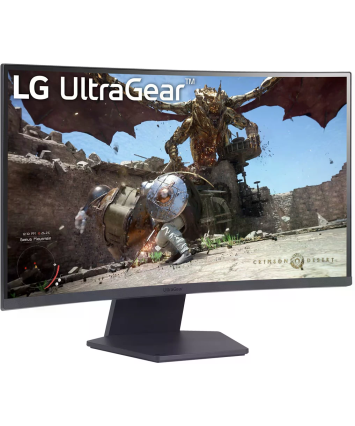 Монитор 27" LG 27GS60QC-B (QHD, 180Hz), изогнутый, черный