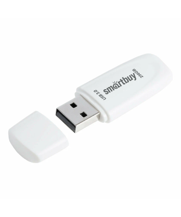 Флеш накопитель 256Gb USB 3.0 SmartBuy Scout White (SB256GB3SCW)