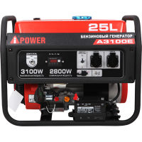 Генератор бензиновый A-iPower A3100E, 3.1 кВт, 220 В