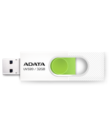 Флеш накопитель 32Gb USB 3.2 AData UV320 AUV320-32G-RWHGN белый/зеленый