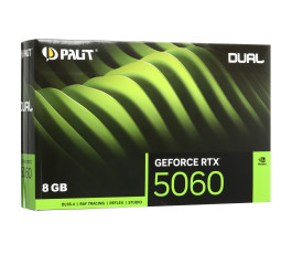 Видеокарта nVidia PCI-E 5.0 8Gb GeForce RTX 5060 Palit DUAL NV NE75060019P1-GB2063D