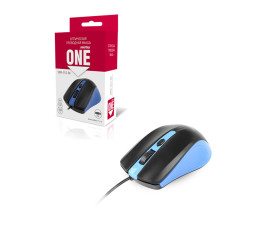 Мышь проводная Smartbuy ONE 352, USB, синий-черный