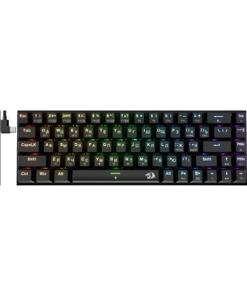 Клавиатура беспроводная Redragon Ryze Pro, RGB, BT/2.4G