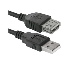 Кабель-удлинитель USB 2.0 AM-AF, Defender USB02-06 1.8m