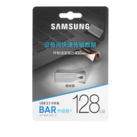 Флеш накопитель 128Gb USB 3.1 Gen1 Samsung Bar Plus (MUF-128BE3/CN), серебристый
