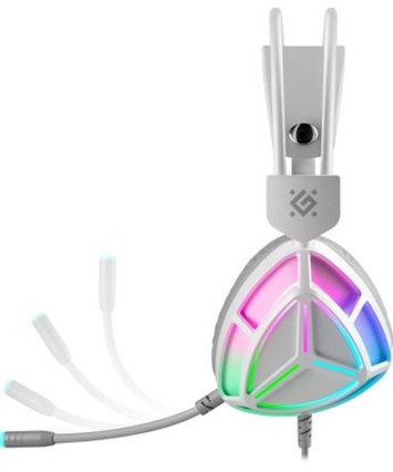 Гарнитура игровая Defender Prism, RGB, белый Гарнитура игровая Defender Prism, RGB, белый