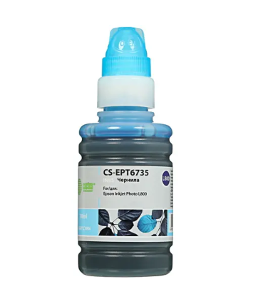 Чернила Cactus CS-EPT6735 светло-голубой 100мл для Epson L800/L810/L850/L1800