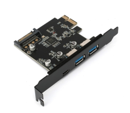 Контроллер PCI-E to USB 3.1 Gembird SPCR-03 (2xUSB-A + 1xType-C)