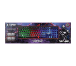 Клавиатура игровая с подсветкой Defender Spark GK-300L