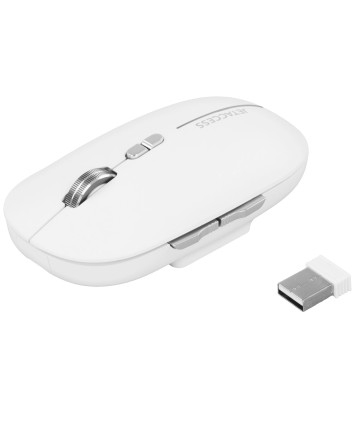 Мышь беспроводная JETACCESS OM-R99 BW, BT+2.4G, белый Мышь беспроводная JETACCESS OM-R99 BW, BT+2.4G, белый