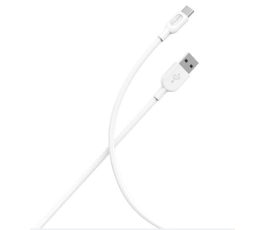 Кабель USB - Type-C, Smartbuy S01, 2.4А, 1м, белый