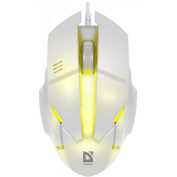 Мышь проводная Defender Host MB-982 7цветов, белый