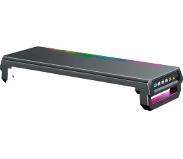 Подставка для монитора и ноутбука PANTEON MSR-6, 4 USB-порта, порт Type-C, RGB, черный
