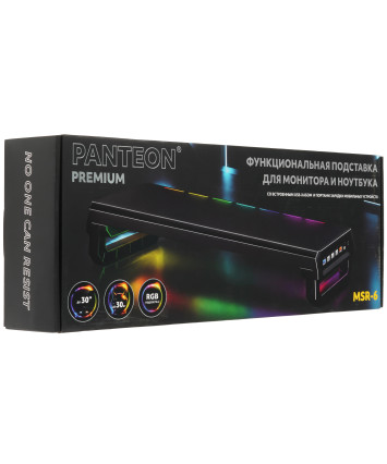 Подставка для монитора и ноутбука PANTEON MSR-6, 4 USB-порта, порт Type-C, RGB, черный Подставка для монитора и ноутбука PANTEON MSR-6, 4 USB-порта, порт Type-C, RGB, черный