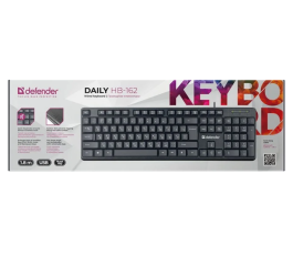 Клавиатура Defender Daily HB-162 RU, USB, черный