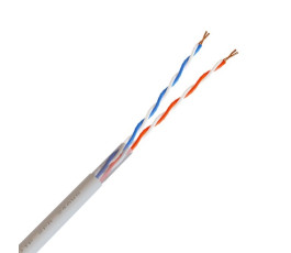 Кабель внутренний витая пара омедненный Бухта 305м NetLink NL-CCA UTP 2PR(PVC-UTP-5-2x2x24AWG)(7307)