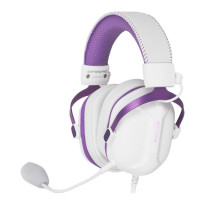 Гарнитура игровая PANTEON GHP-970 PRO WH-P, Белая-Фиолетовая
