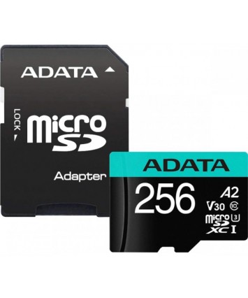 Карта памяти MicroSDXC UHS-I Card 256Gb A-Data Premier Pro Class10 ( с адаптером)