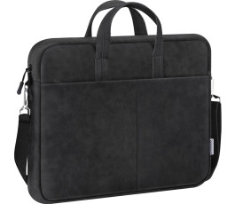 Сумка для ноутбука 15,6" Defender Solid, кожа, черный