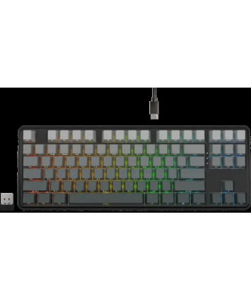 Клавиатура беспроводная механическая Redragon Star Blade Pro RU, RGB, BT+2.4G, черный/серый