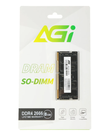 Модуль памяти SODIMM DDR4 8Gb PC21300 2666MHz AGI SD138 (AGI266608SD138)