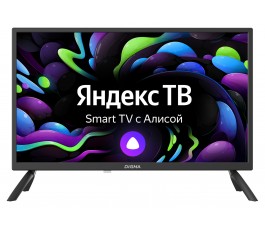 Телевизор LED 24" Digma DM-LED24SBB31, HD, черный, СМАРТ ТВ, Яндекс.ТВ