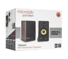 Акустика 2.0 Microlab SOLO 4, Bluetooth, МДФ, коричневый