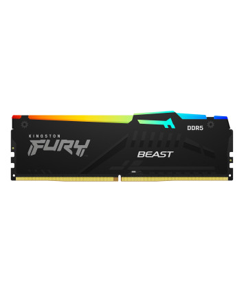 Модуль памяти DDR5 8Gb 5600MHz Kingston Fury Beast RGB CL40 KF556C40BBA-8