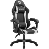 Кресло игровое Defender Legas, черный/белый