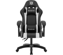 Кресло игровое Defender Legas, черный/белый