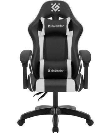 Кресло игровое Defender Legas, черный/белый