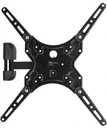 Кронштейн для телевизора Buro MF1, 13"-60", настенный, поворот, наклон, черный